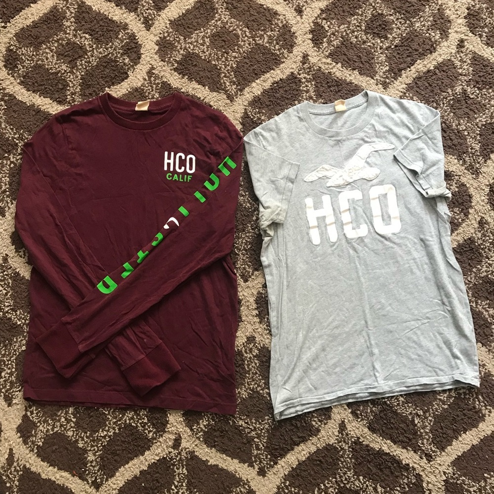 Hollister Long Sleeve/Short Sleeve XL Shirt Bundle